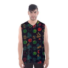 Apples Honey Honeycombs Pattern Men s Basketball Tank Top by danenraven