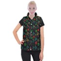 Apples Honey Honeycombs Pattern Women s Button Up Vest View1