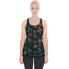 Apples Honey Honeycombs Pattern Piece Up Tank Top by danenraven