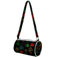 Apples Honey Honeycombs Pattern Mini Cylinder Bag by danenraven