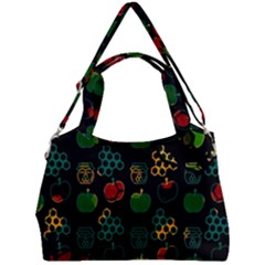 Apples Honey Honeycombs Pattern Double Compartment Shoulder Bag by danenraven