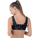 Apples Honey Honeycombs Pattern Front Tie Bikini Top View2