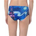 Starry Night In New York Van Gogh Manhattan Chrysler Building And Empire State Building Mid-Waist Bikini Bottoms View2