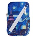 Starry Night In New York Van Gogh Manhattan Chrysler Building And Empire State Building Belt Pouch Bag (Large) View1