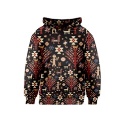 Carpet-symbols Kids  Pullover Hoodie by Gohar