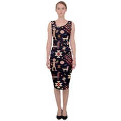 Carpet-symbols Sleeveless Pencil Dress