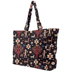 Carpet-symbols Simple Shoulder Bag by Gohar