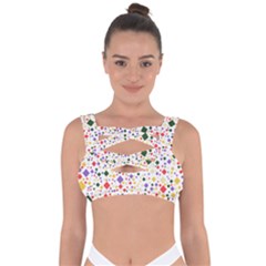 Abstract Pattern Illustration Background Wallpaper Bandaged Up Bikini Top