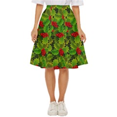 Illustration Christmas Xmas Background Classic Short Skirt by Wegoenart