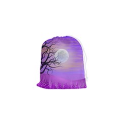 Abstract Nature Landscape Illustration Sky Clouds Drawstring Pouch (xs) by Wegoenart