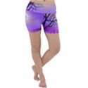 Abstract Nature Landscape Illustration Sky Clouds Lightweight Velour Yoga Shorts View1