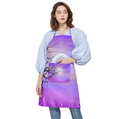 Abstract Nature Landscape Illustration Sky Clouds Pocket Apron by Wegoenart