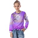 Abstract Nature Landscape Illustration Sky Clouds Kids  Long Sleeve Tee with Frill  View1