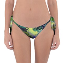 Landscape Illustration Nature Painting Reversible Bikini Bottom by Wegoenart