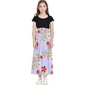 Illustration Pattern Flower Floral Kids  Flared Maxi Skirt View1