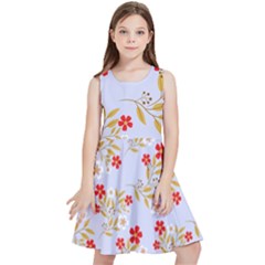 Illustration Pattern Flower Floral Kids  Skater Dress by Wegoenart