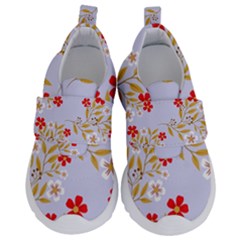 Illustration Pattern Flower Floral Kids  Velcro No Lace Shoes by Wegoenart