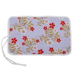 Illustration Pattern Flower Floral Pen Storage Case (s) by Wegoenart