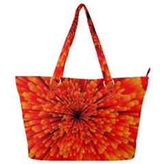 Red Orange Illustration Background Abstract Full Print Shoulder Bag by Wegoenart