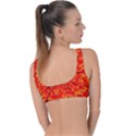 Red Orange Illustration Background Abstract Ring Detail Bikini Top View2