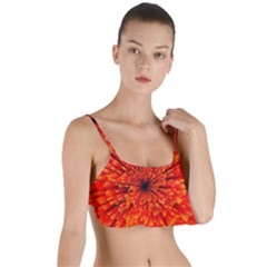 Red Orange Illustration Background Abstract Layered Top Bikini Top  by Wegoenart