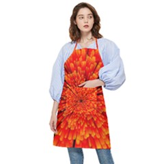 Red Orange Illustration Background Abstract Pocket Apron by Wegoenart