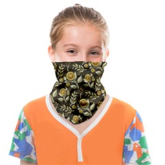 Background Flower Ornamental Art Face Covering Bandana (kids) by Wegoenart