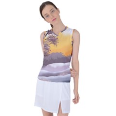 Illustration Background Landscape Women s Sleeveless Sports Top by Wegoenart