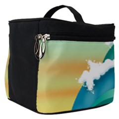 Dolphin Seagull Sea Ocean Wave Make Up Travel Bag (small) by Wegoenart