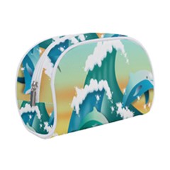 Dolphin Seagull Sea Ocean Wave Make Up Case (small) by Wegoenart