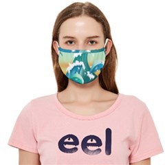 Dolphin Seagull Sea Ocean Wave Cloth Face Mask (adult) by Wegoenart