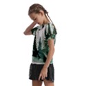 Tree Watercolor Painting Pine Forest Green  Nature Kids  Frill Chiffon Blouse View2