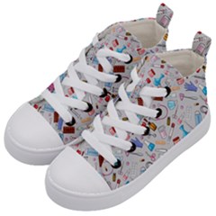 Medical Devices Kids  Mid-top Canvas Sneakers by SychEva