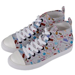 Medical Devices Women s Mid-top Canvas Sneakers by SychEva