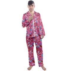 Medical Devices Men s Long Sleeve Satin Pajamas Set by SychEva