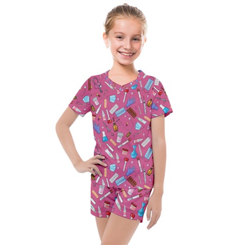 Medical Devices Kids  Mesh Tee And Shorts Set by SychEva