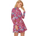 Medical Devices Long Sleeve Velour Longline Dress View3