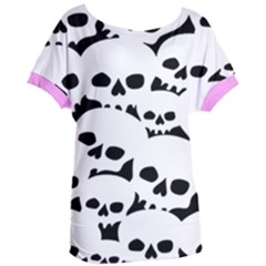 Skull Collection Women s Oversized Tee by GothicPunkNZ