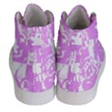 Purple Graffiti Skull Women s Hi-Top Skate Sneakers View4