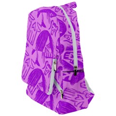 Purple Skull Sketches Travelers  Backpack by GothicPunkNZ