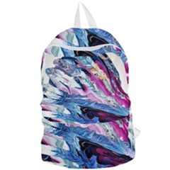 Feathers Foldable Lightweight Backpack by kaleidomarblingart