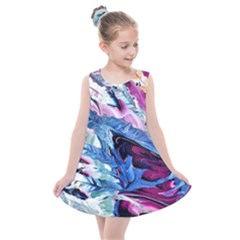 Feathers Kids  Summer Dress by kaleidomarblingart