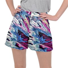 Feathers Ripstop Shorts by kaleidomarblingart