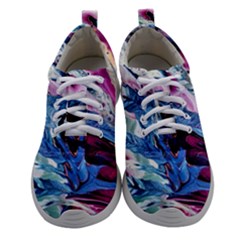 Feathers Women Athletic Shoes by kaleidomarblingart