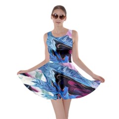 Feathers Skater Dress by kaleidomarblingart