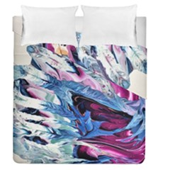 Feathers Duvet Cover Double Side (queen Size) by kaleidomarblingart