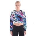 Feathers Cropped Sweatshirt View1