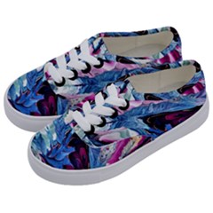 Feathers Kids  Classic Low Top Sneakers by kaleidomarblingart