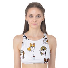 Hot Chocolate Puppies Hot Cocoa Tank Bikini Top by Wegoenart