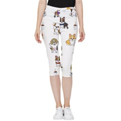 Hot Chocolate Puppies Hot Cocoa Inside Out Lightweight Velour Capri Leggings 